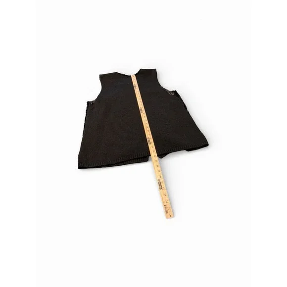 ADRIANNA PAPELL WOMEN'S BLACK FAUX FUR Knit Vest Classic Chic Plus Size 1x - Picture 8 of 8